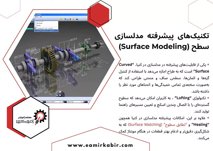 تکنیک‌های پیشرفته مدلسازی سطح (Surface Modeling) در کتیا
